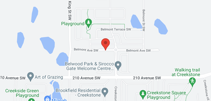 map of 334 Belmont Avenue SW